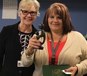 Michele O’Brien, RN, director of nursing at Eddy SeniorCare/PACE, recently received a DAISY Award for Extraordinary Nurses in recognition of her compassionate and patient-centered approach to the care of the senior population.