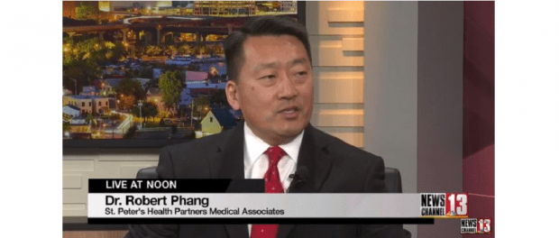 Dr. Robert Phang appears on WNYT