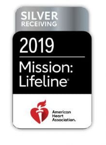 Samaritan Hospital awarded 2019 Mission: Lifeline Silver Receiving award from the American Heart Associaton/American Stroke Association