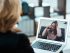Shot of a young woman having a counselling session with a psychologist using a video conferencing tool